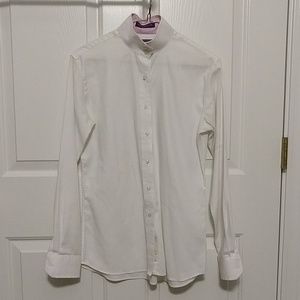 White Equestrian Show Shirt